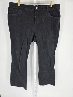 Chaps Women's Black Mid Rise Slim Leg Button Closer Belt Loop Jeans Size 16